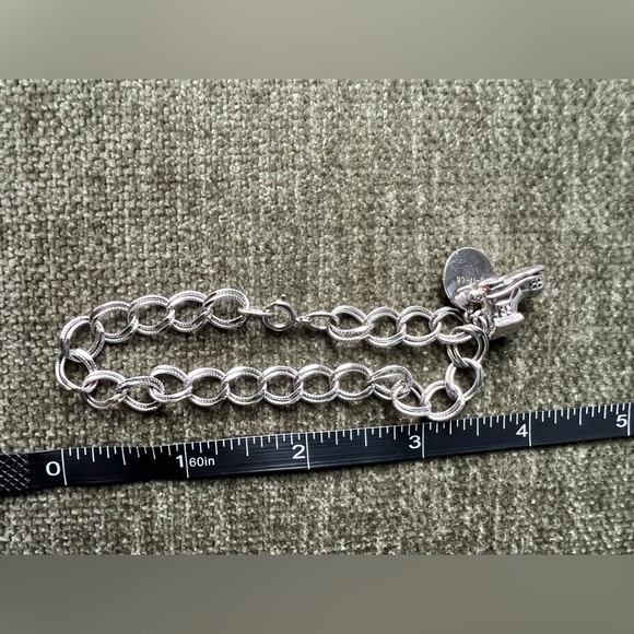 Vintage Beau Sterling Silver Bracelet w/Charm - Picture 2 of 6